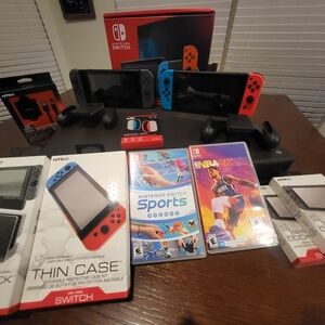 Bundle Nintendo Switch Consoles Case Dock Games Grip Review Photos For All Inclu